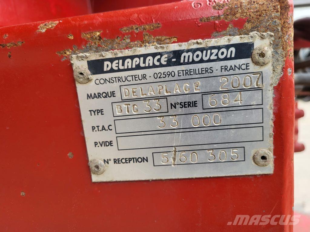 Delaplace 33 ton 티퍼 트레일러