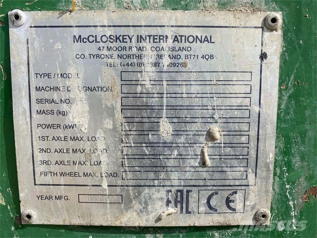 McCloskey VTS95 이동식 분쇄기