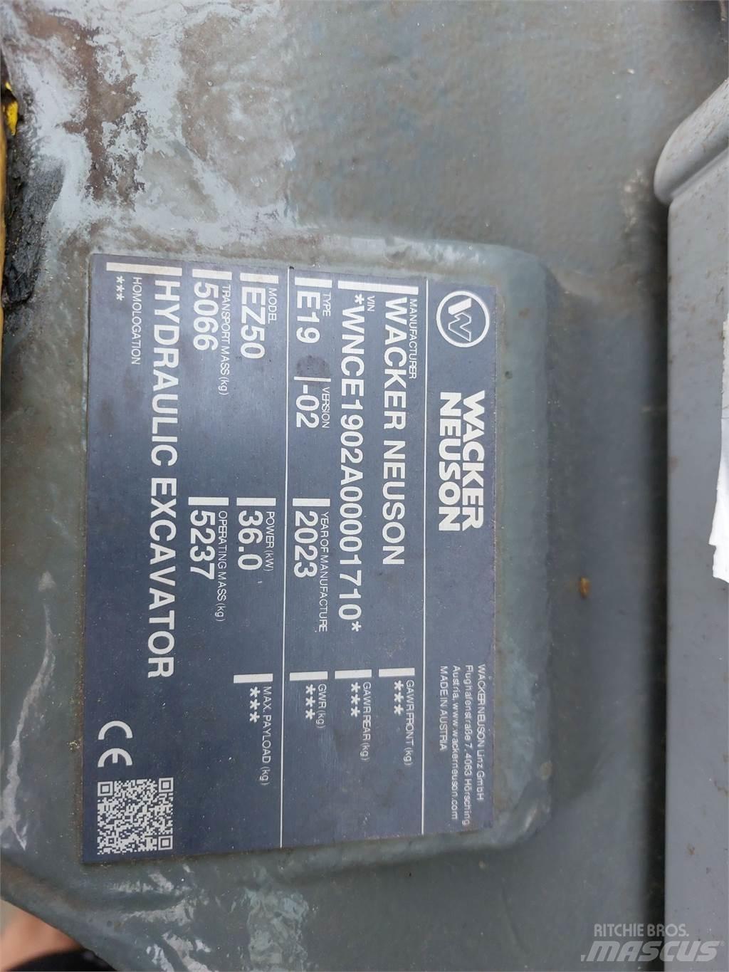 Wacker Neuson EZ50 대형 굴삭기 29톤 이상