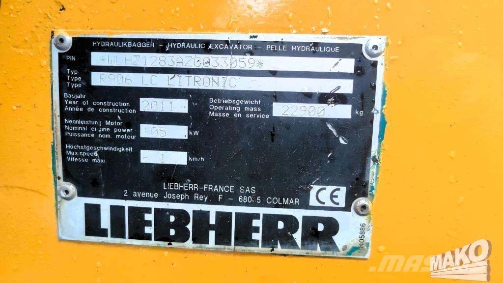 Liebherr R 906 LC 대형 굴삭기 29톤 이상