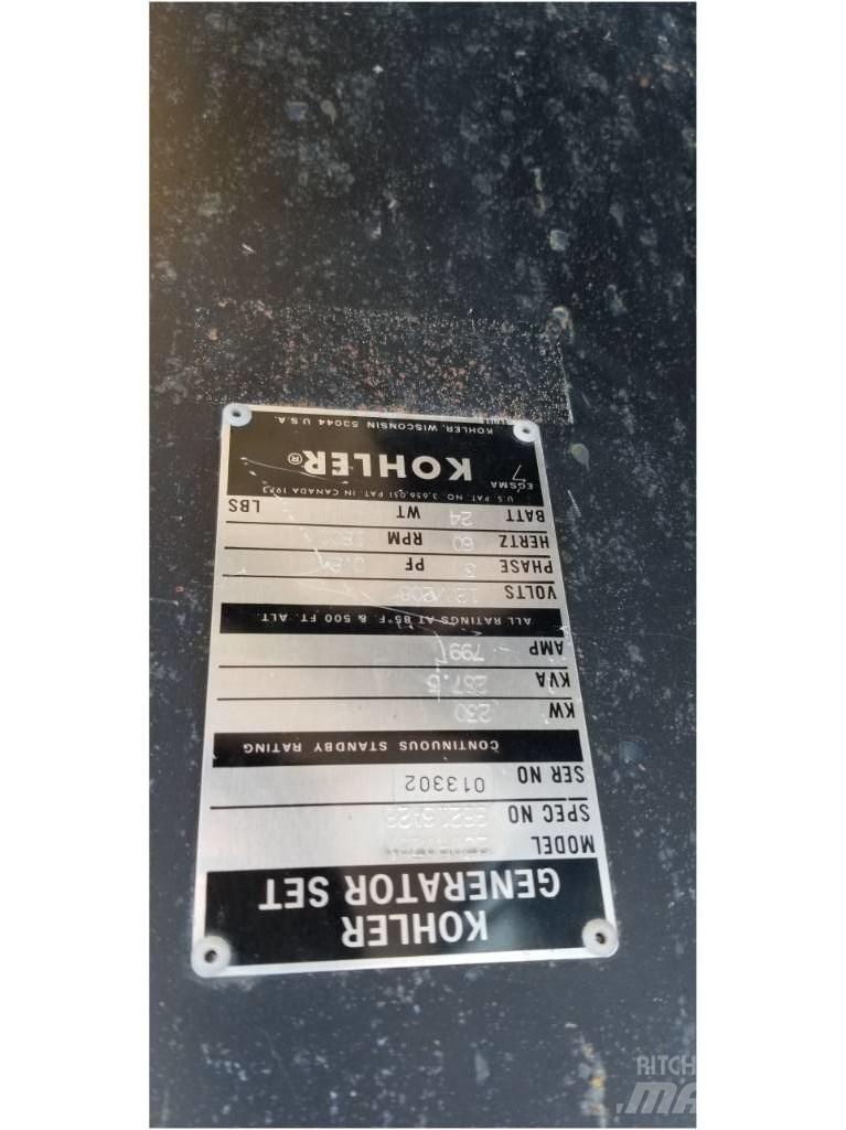 Kohler 230 KW 기타 발전기