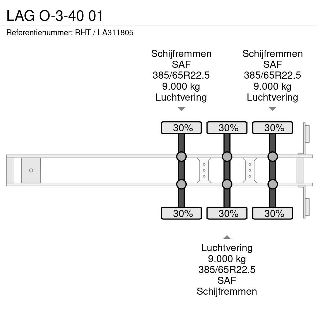 LAG O-3-40 01 플랫베드/드롭사이드 세미 트레일러