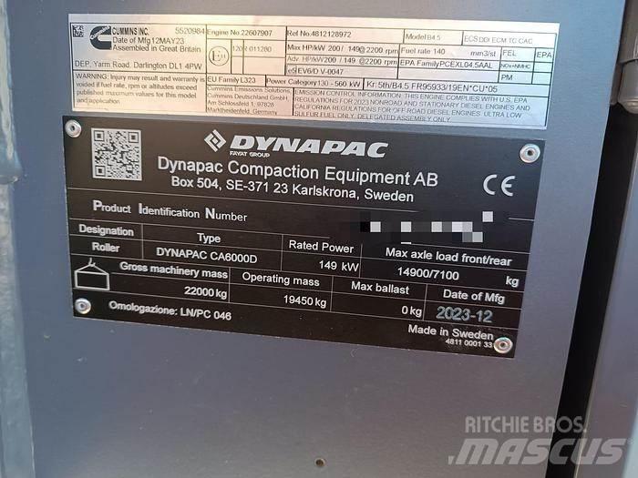Dynapac CA6000D 견인 진동 롤러