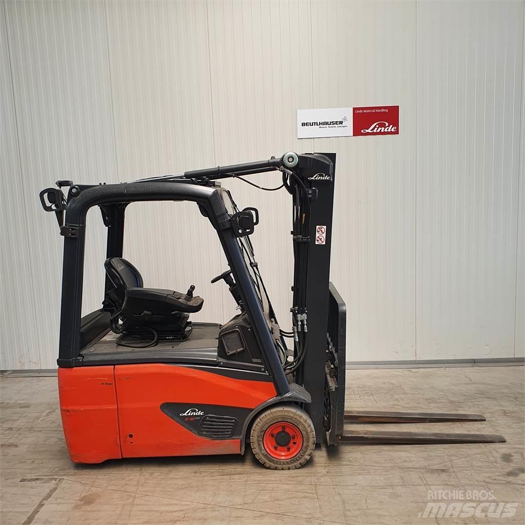 Linde E16 전동 지게차