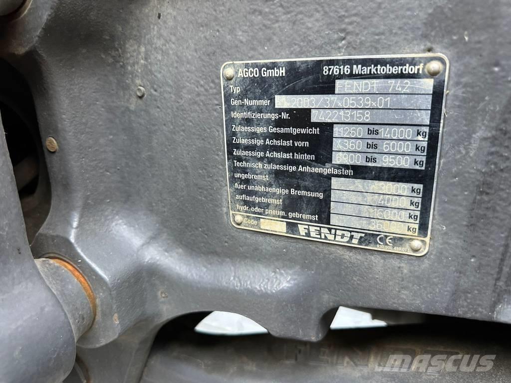 Fendt 722 Profi Plus 트랙터