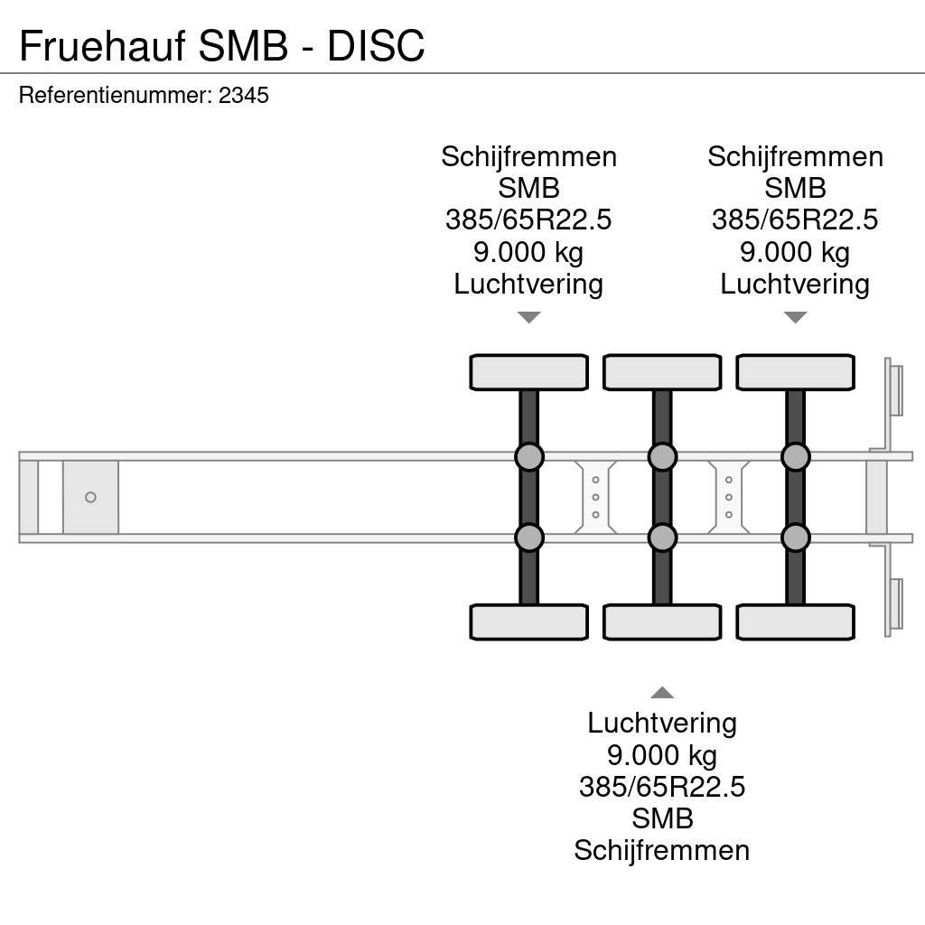 Fruehauf SMB - DISC 플랫베드/드롭사이드 세미 트레일러