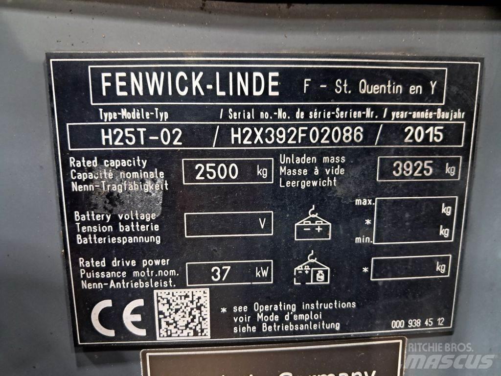 Linde H25T-02 LPG 지게차