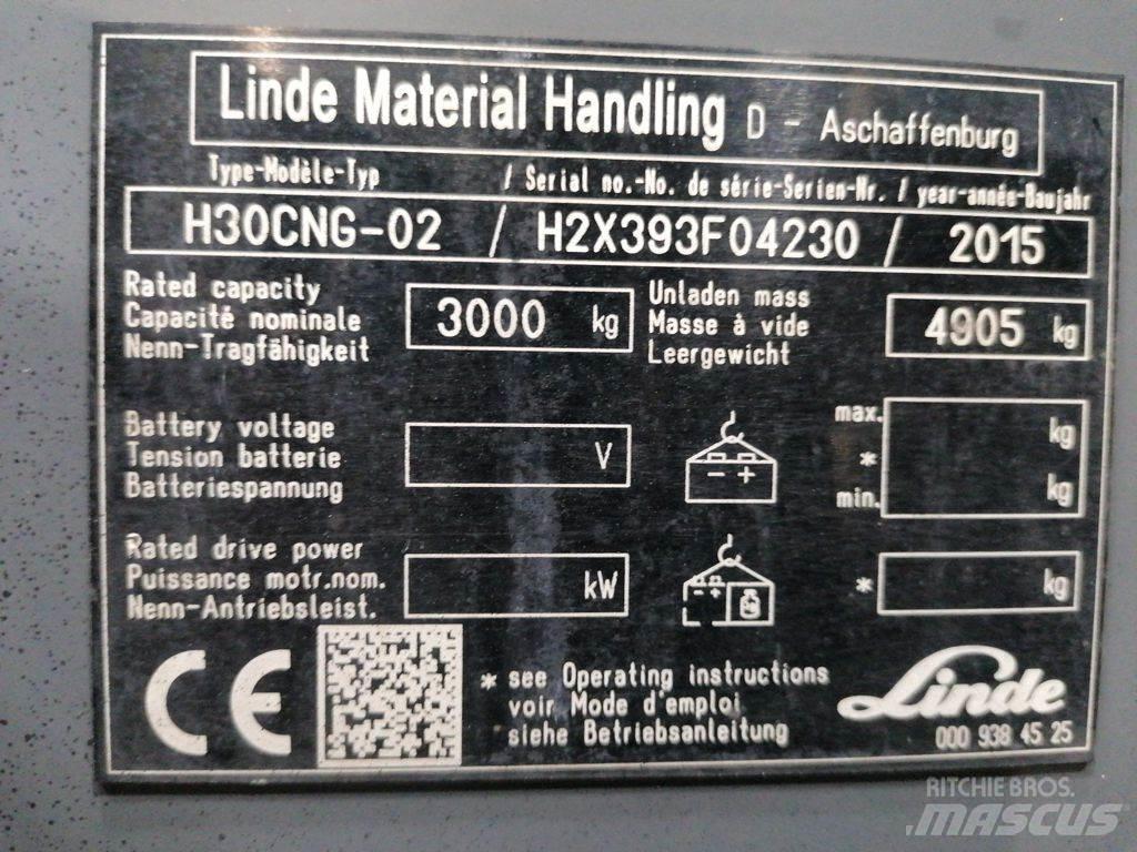 Linde H30CNG-02 LPG 지게차