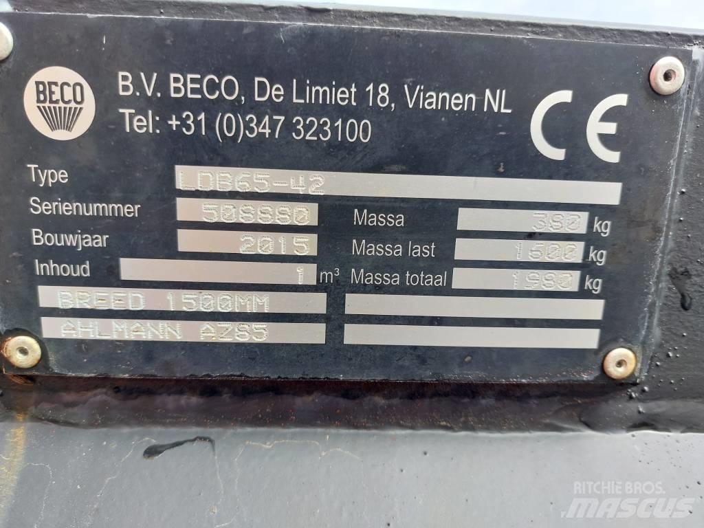 Beco LDB65-42 컴팩트 트랙터 어태치먼트
