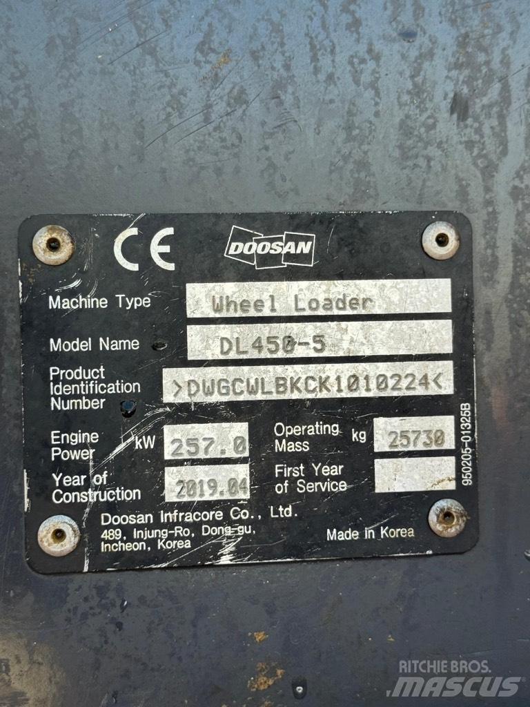 Doosan DL 450-5  휠로우더