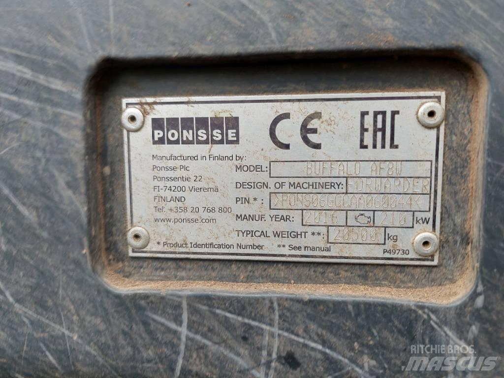 Ponsse BUFFALO AF 8W 원목 포워더