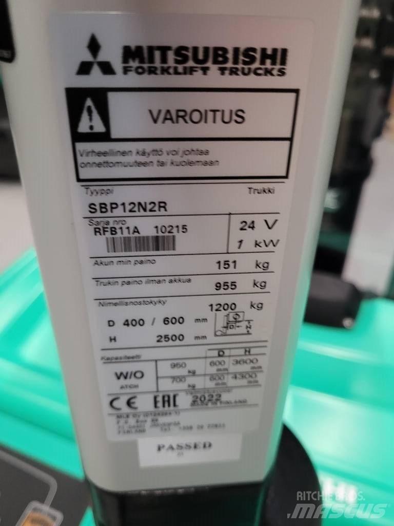 Mitsubishi SBP 12N2R 보행식 리치 지게차