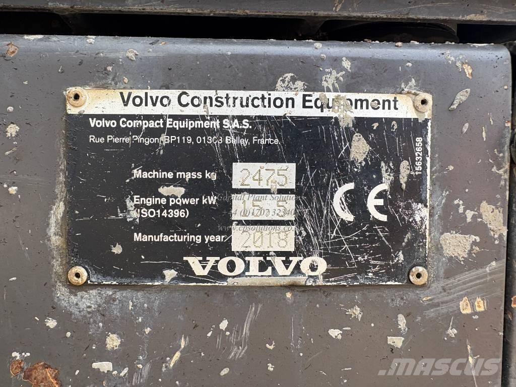 Volvo ECR 25 D 소형 굴삭기 7톤 미만
