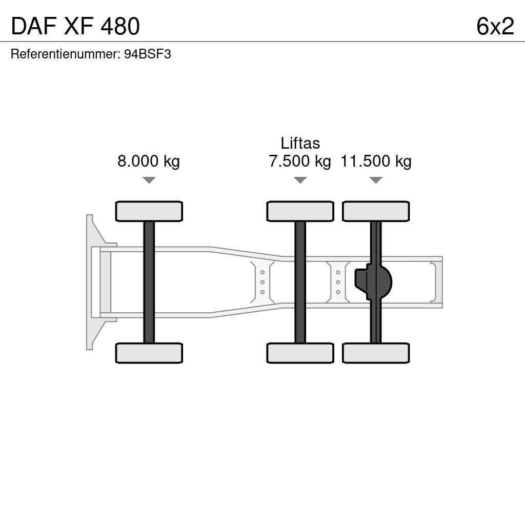 DAF XF 480 트랙터 유닛