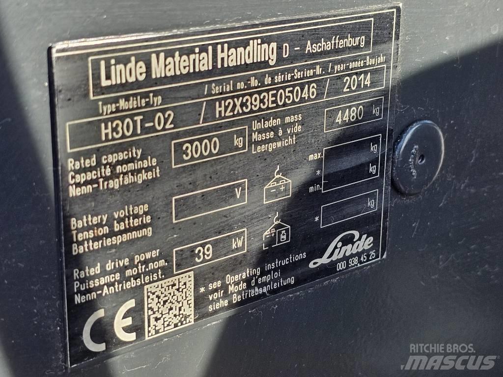 Linde H30T-02 LPG 지게차