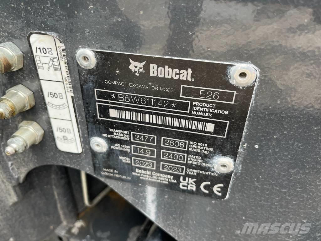 Bobcat E 26 소형 굴삭기 7톤 미만