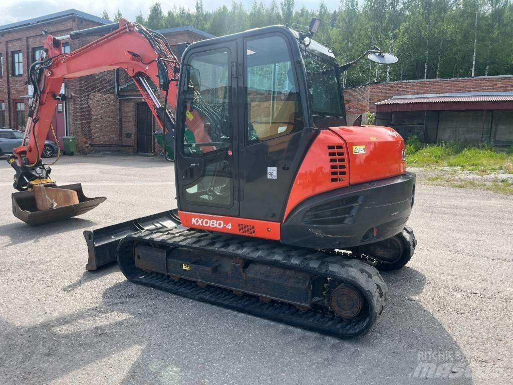 Kubota KX 080-4 중형굴삭기 7톤-28톤