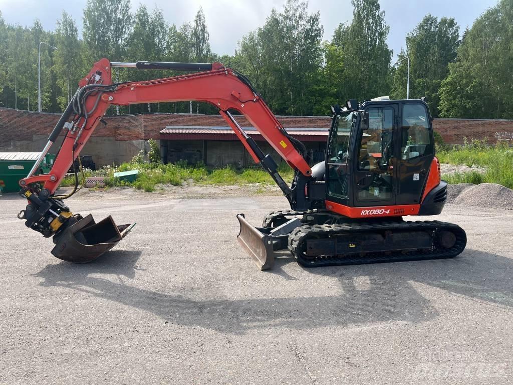 Kubota KX 080-4 중형굴삭기 7톤-28톤