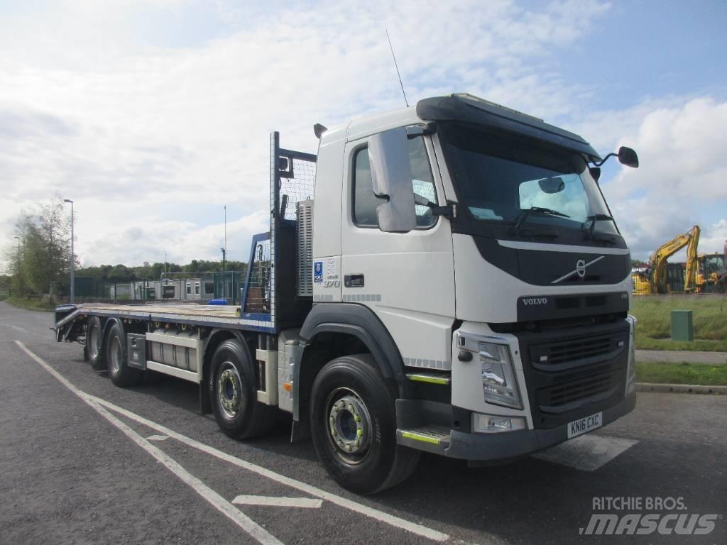 Volvo FM 370 플랫베드/윈치 트럭