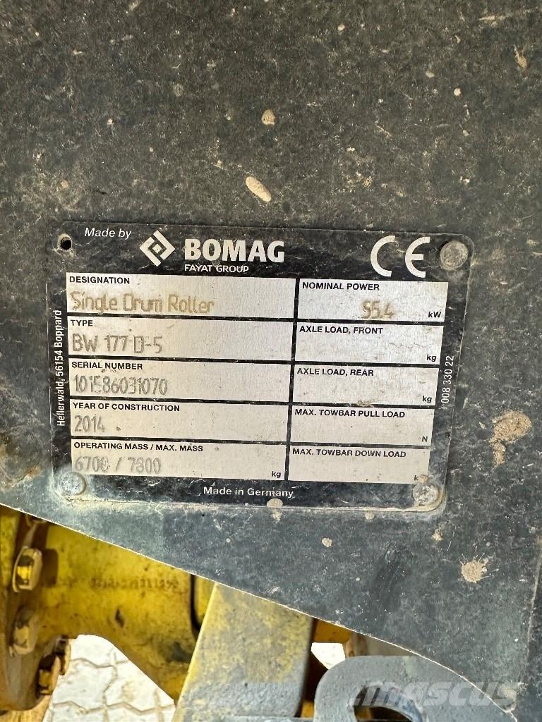 Bomag BW 177 D-5 토양 다짐기