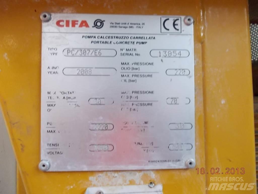 Cifa PC 307 E6 콘크리트 펌프카