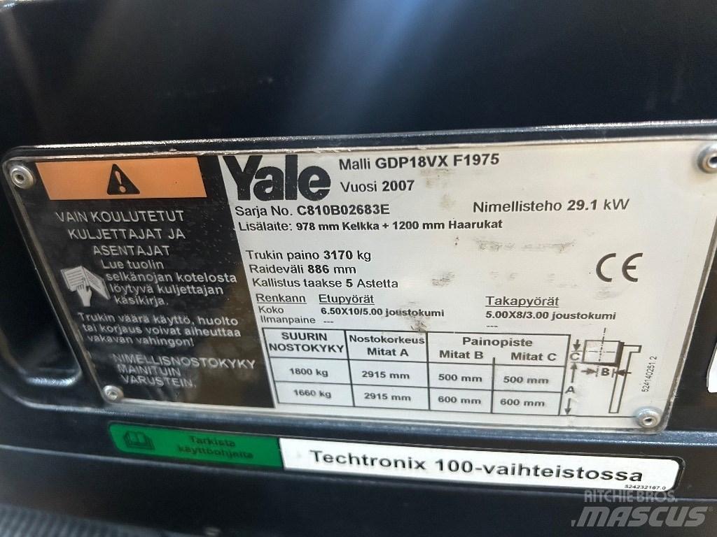 Yale GDP18VX 디젤 지게차