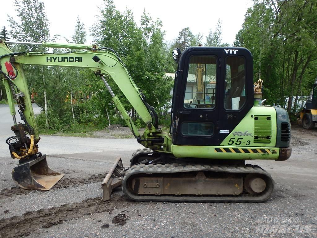 Hyundai Robex 55-3 소형 굴삭기 7톤 미만