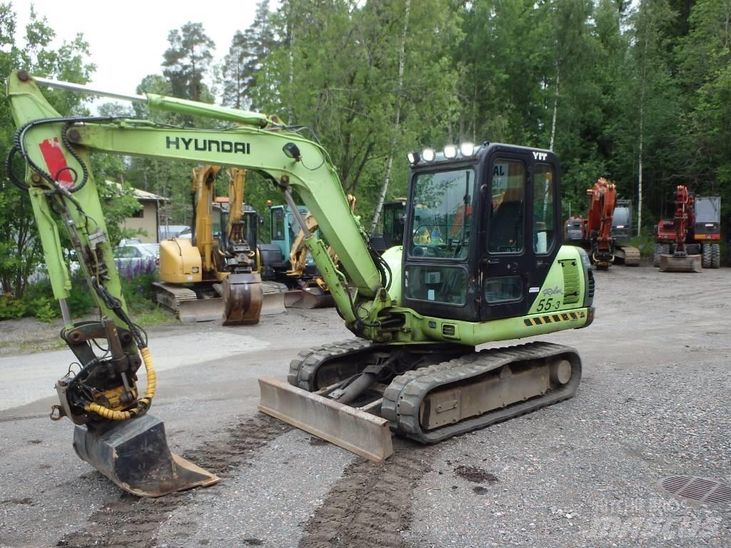 Hyundai Robex 55-3 소형 굴삭기 7톤 미만