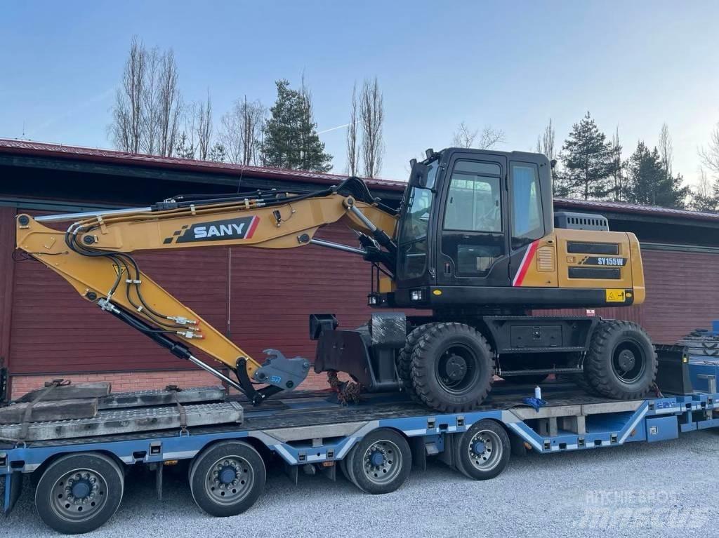 Sany SY155W  휠 굴삭기