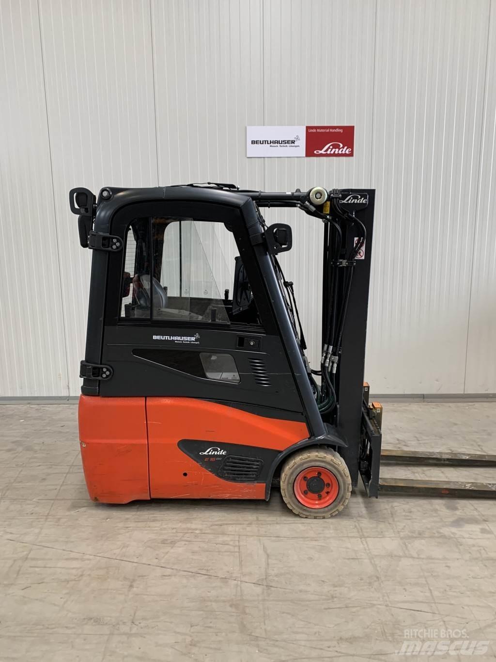 Linde E16C 전동 지게차