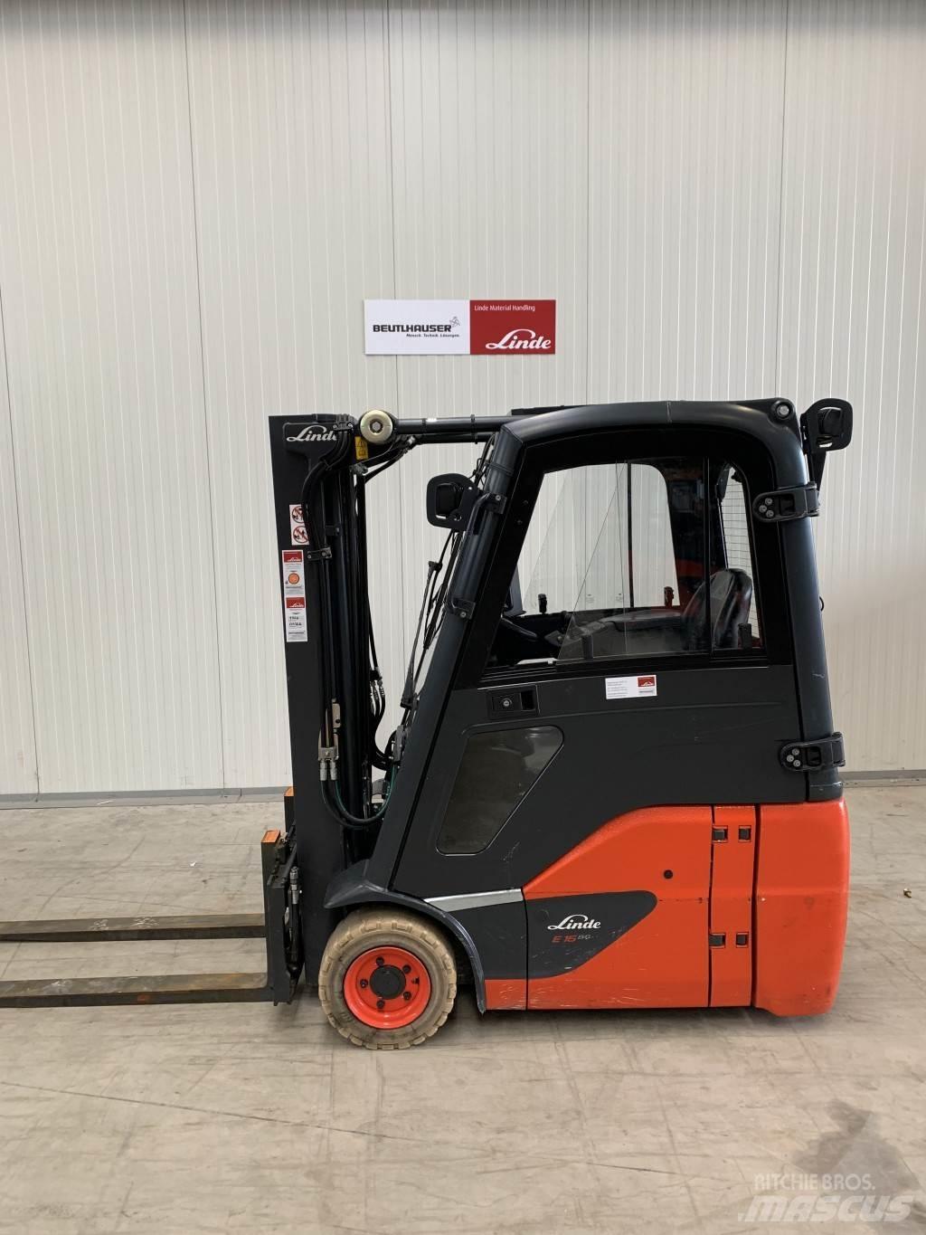 Linde E16C 전동 지게차
