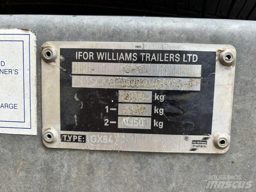 Ifor Williams GX84 로우 로더