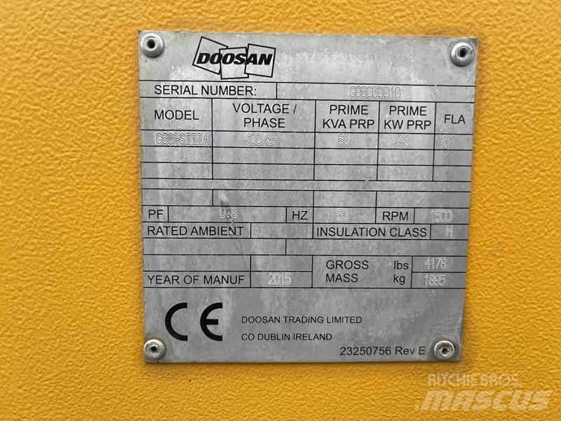 Doosan G 60 디젤 발전기