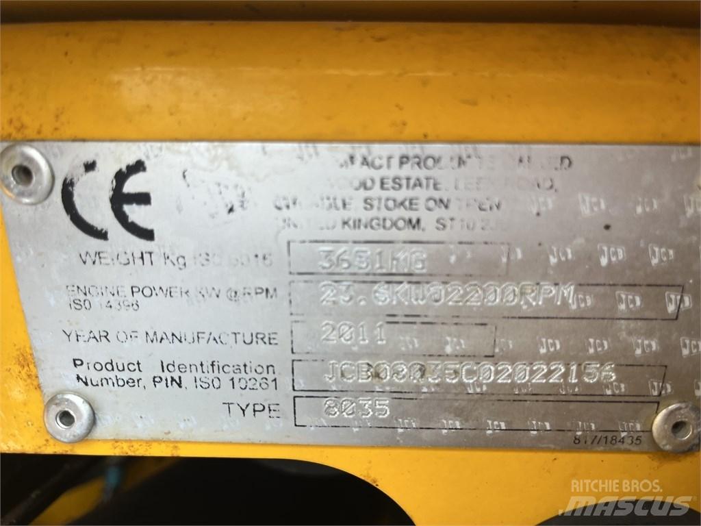 JCB 8035 ZTS 소형 굴삭기 7톤 미만