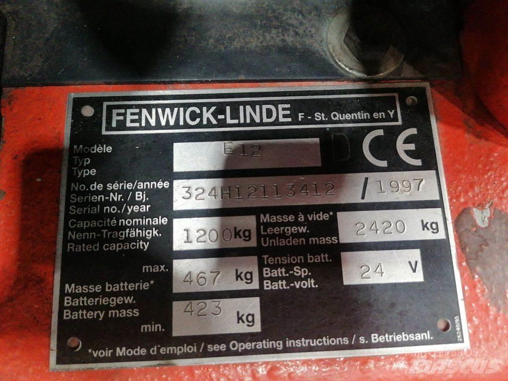 Linde E12 전동 지게차