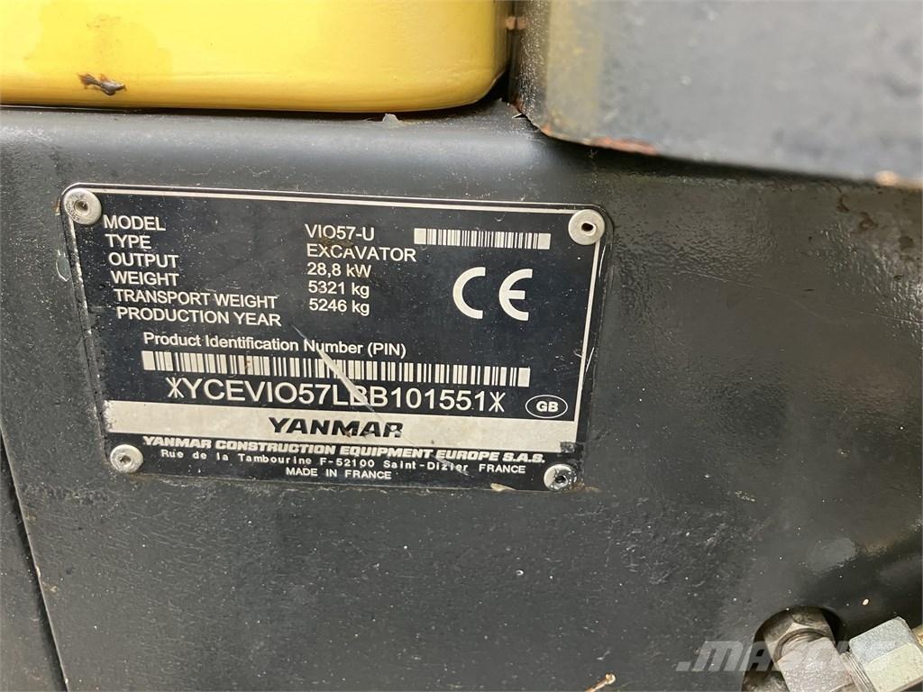 Yanmar Vio 57 U 소형 굴삭기 7톤 미만