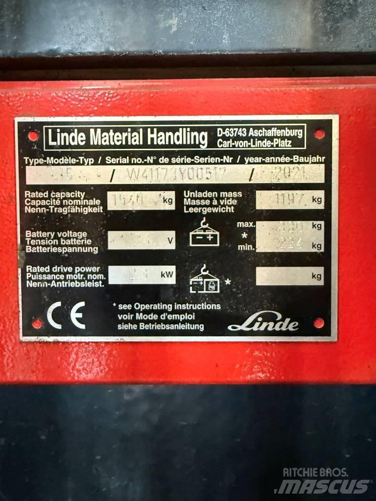 Linde L16APi/1173 포크리프트