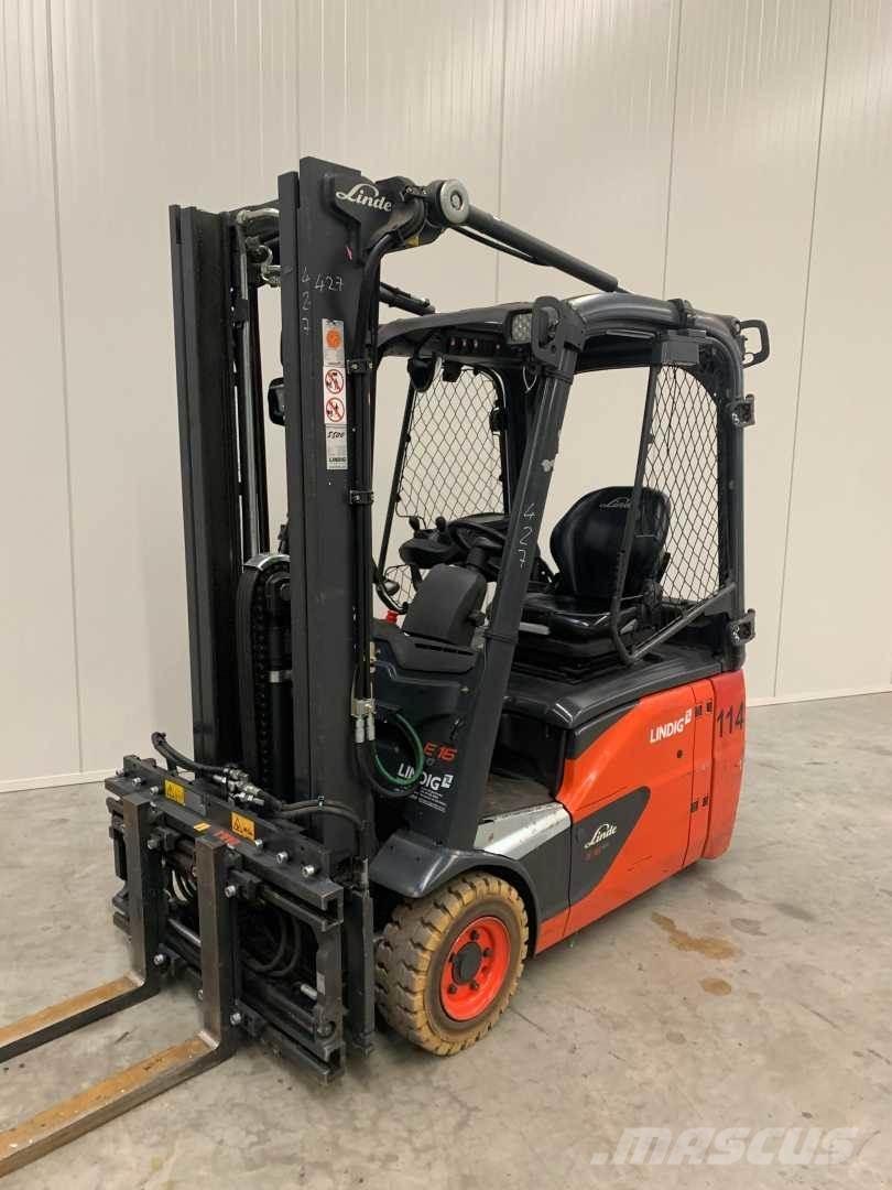 Linde E16 전동 지게차