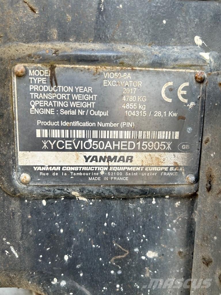 Yanmar VI050 - 6A 소형 굴삭기 7톤 미만