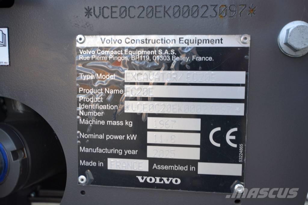 Volvo EC 20 E 소형 굴삭기 7톤 미만