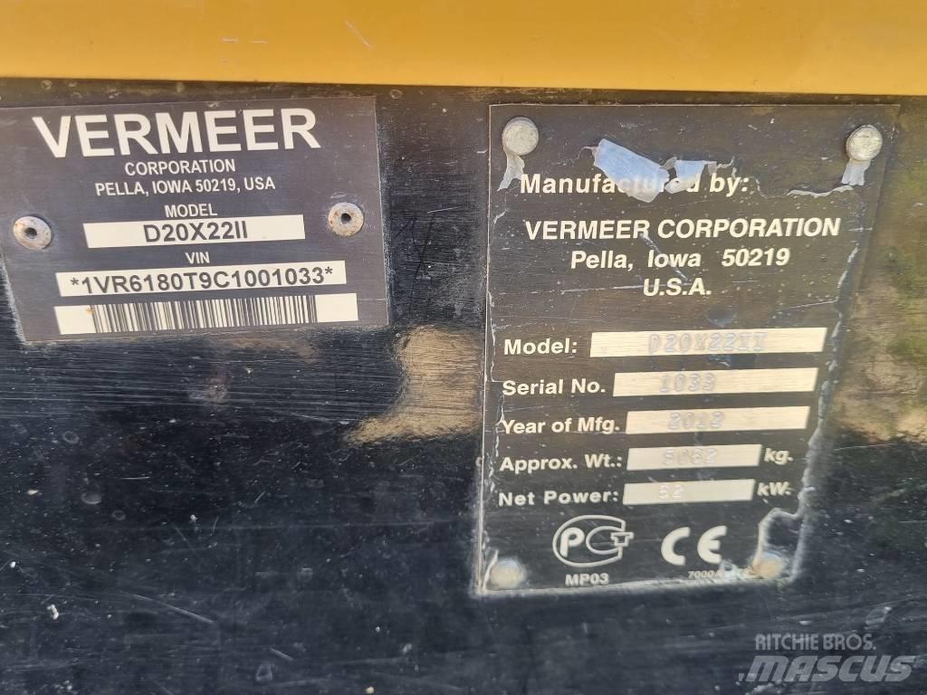 Vermeer D20x22II 수평 굴착 장치