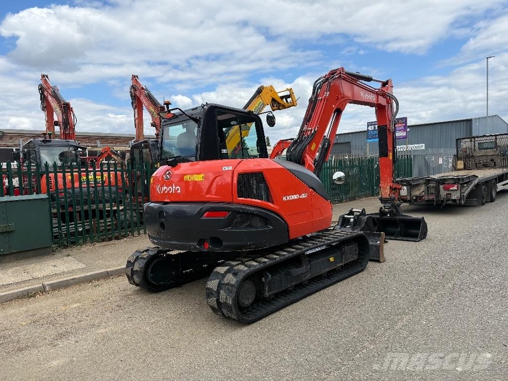 Kubota KX 080-4 중형굴삭기 7톤-28톤