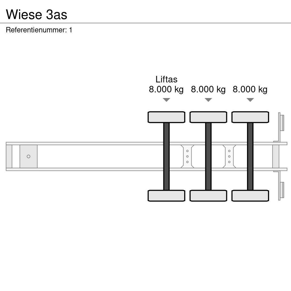 Wiese 3as 플랫베드/드롭사이드 세미 트레일러
