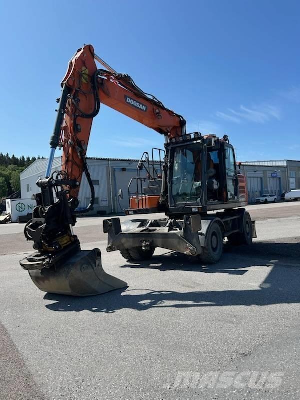 Doosan DX 160 w-5  휠 굴삭기