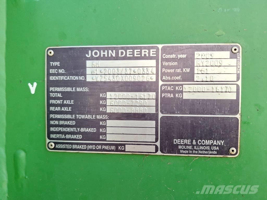 John Deere 5430i 자주 동력 분무기