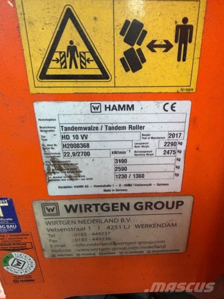 Hamm HD 10 스크레이퍼