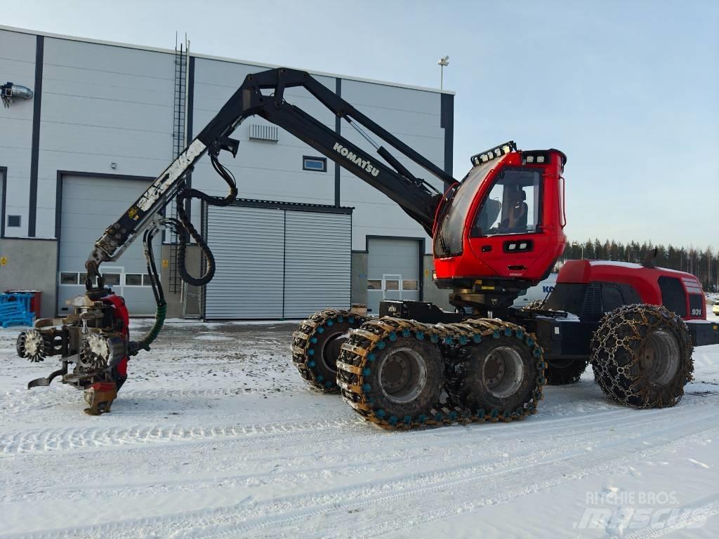 Komatsu 931 원목 하베스터