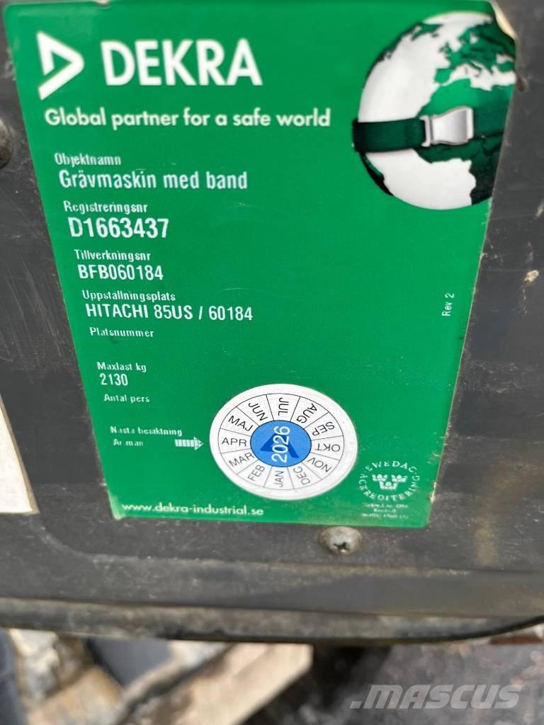 Hitachi ZX 85 US-3 중형굴삭기 7톤-28톤