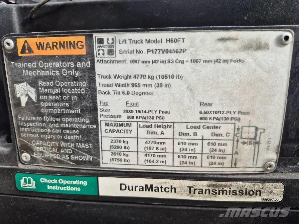 Hyster H 60 FT 그 외 지게차