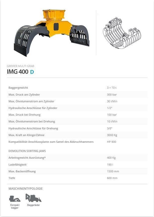 Indeco IMG 400 집게